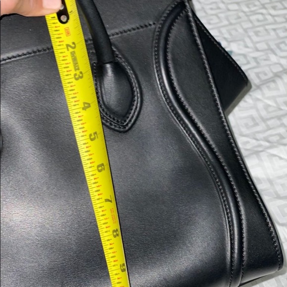 Mini Luggage Handbag in Smooth Calfskin in Black - Picture 13 of 16